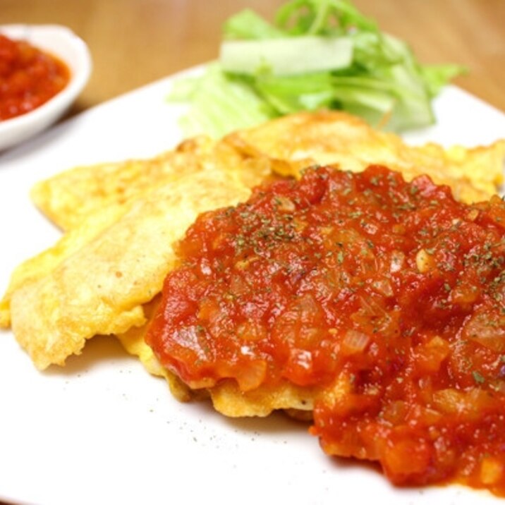 簡単 鶏ささみのピカタ トマトソース添え レシピ 作り方 By 水郷のとりやさん 楽天レシピ